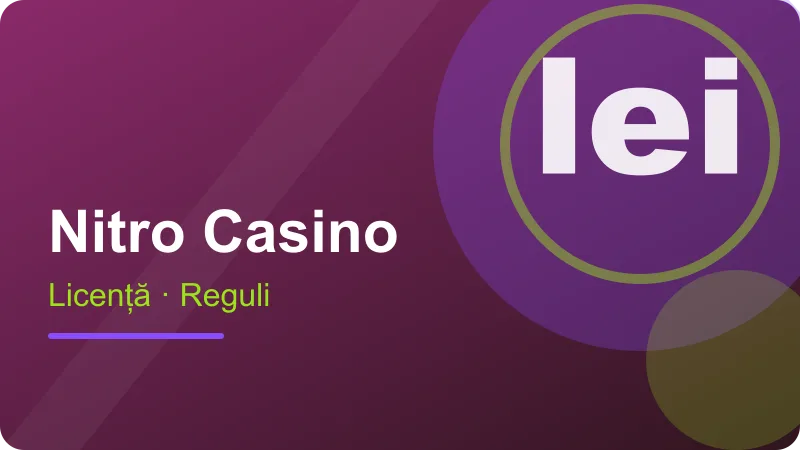 Nitro Casino România: licență și termeni – ilustrație pentru secțiunea Nitro Casino